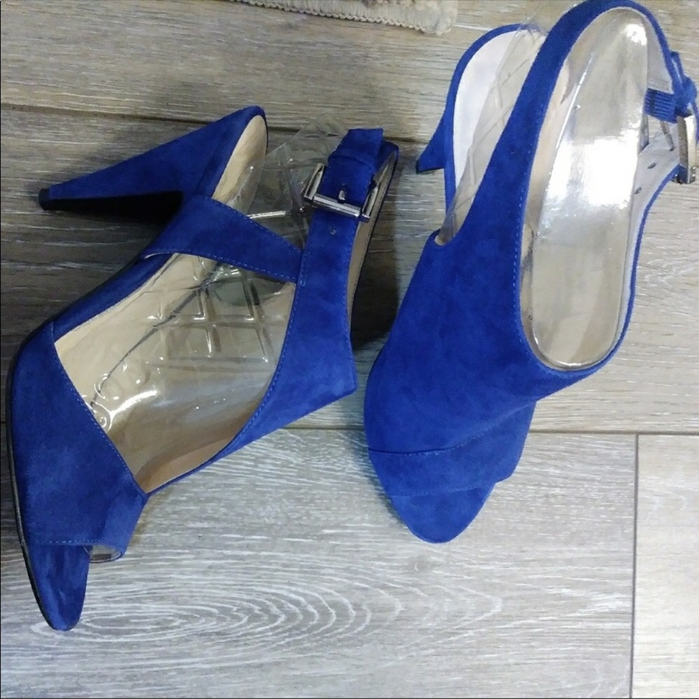 Nine West cobalt blue 4 inch heels